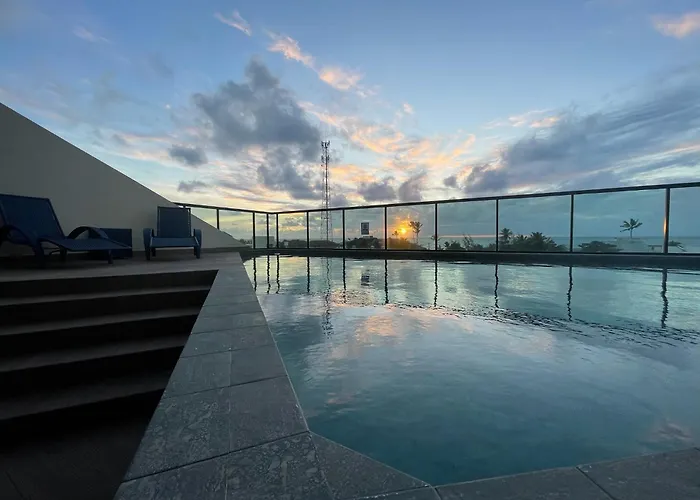 Apto A 110M Da Praia, Rooftop Com Piscina & Sauna Em Pôrto das Galinhas